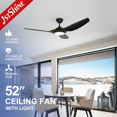 Καλή τιμή Οροφής ανεμιστήρας με κινητήρα DC 35w LED 6 ταχυτήτων με τηλεχειριστήριο Μαύρες λεπίδες ABS Διαδικτυακά