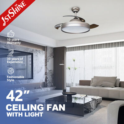 Καλή τιμή Σύγχρονη 35W LED ανασυρόμενο φανατικό οροφής Φως Dimmable ABS λεπίδες Διαδικτυακά